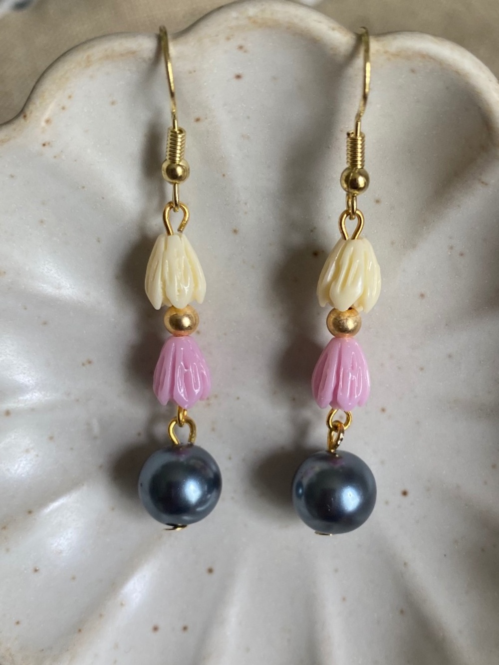 Handmade Pikake Earrings